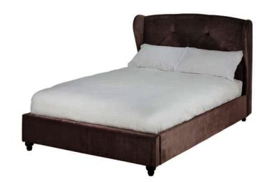 Heart of House Ariano Winged Kingsize Bed Frame - Champagne